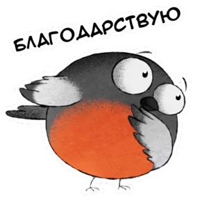 Стикер из набора Снегирь