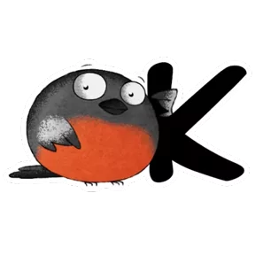 Стикер из набора Снегирь