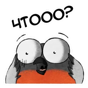 Стикер из набора Снегирь