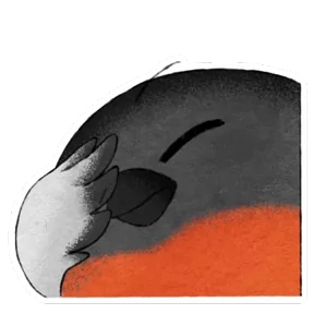 Стикер из набора Снегирь