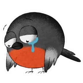 Стикер из набора Снегирь