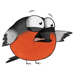 Стикер из набора Снегирь