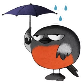 Стикер из набора Снегирь