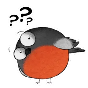 Стикер из набора Снегирь