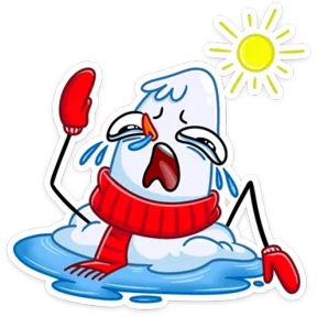 Стикер из набора Снеговик