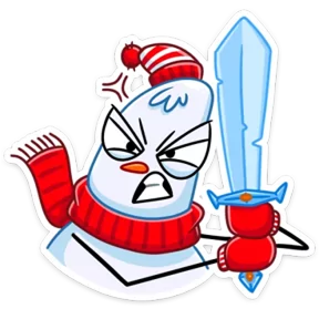 Стикер из набора Снеговик