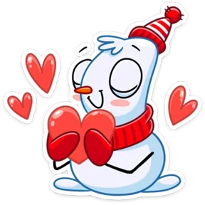 Стикер из набора Снеговик