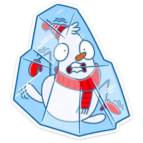 Стикер из набора Снеговик