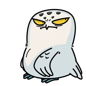 Стикер из набора Сова