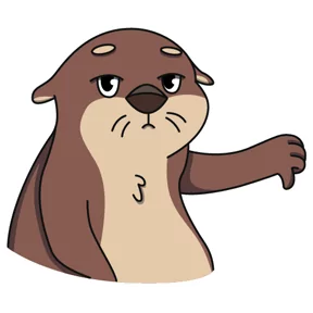 Стикер из набора Выдра