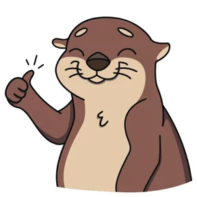 Стикер из набора Выдра