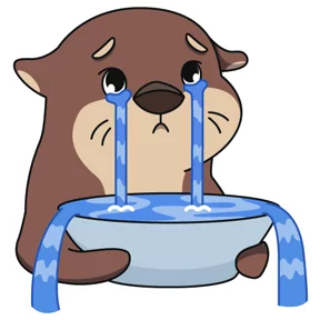 Стикер из набора Выдра