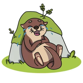 Стикер из набора Выдра