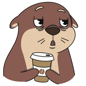 Стикер из набора Выдра