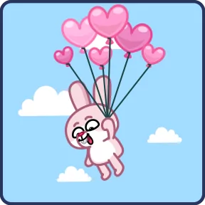 Стикер из набора Зая