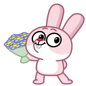 Стикер из набора Зая