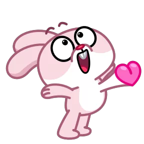 Стикер из набора Зая