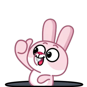 Стикер из набора Зая