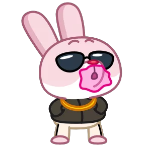 Стикер из набора Зая