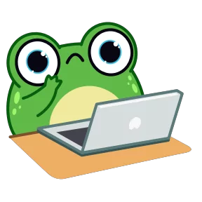 Стикер из набора Жабка