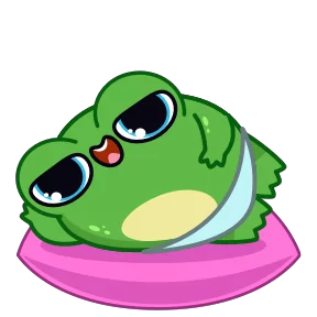 Стикер из набора Жабка