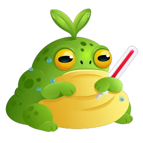 Стикер из набора Жабка