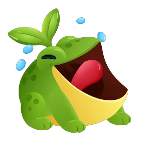 Стикер из набора Жабка