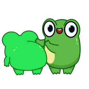 Стикер из набора Жабка