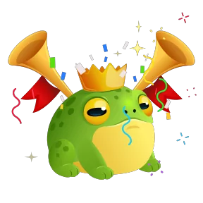 Стикер из набора Жабка