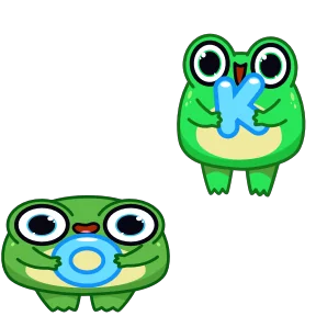 Стикер из набора Жабка