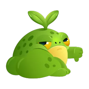 Стикер из набора Жабка