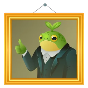 Стикер из набора Жабка