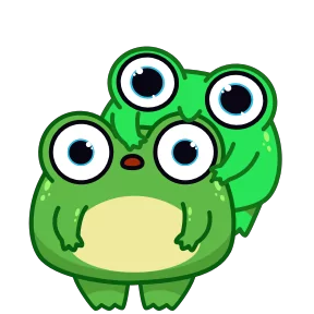 Стикер из набора Жабка