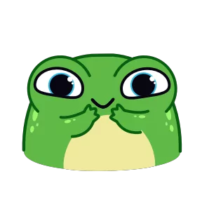 Стикер из набора Жабка