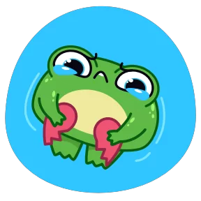 Стикер из набора Жабка