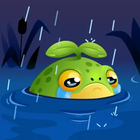 Стикер из набора Жабка