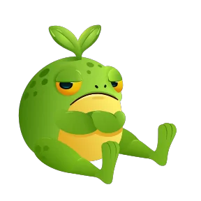 Стикер из набора Жабка