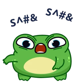 Стикер из набора Жабка