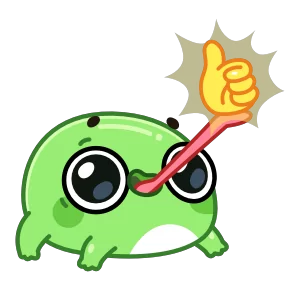 Стикер из набора Жабки