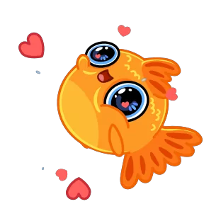 Стикер из набора Золотая рыбка