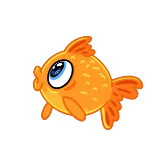 Стикер из набора Золотая рыбка