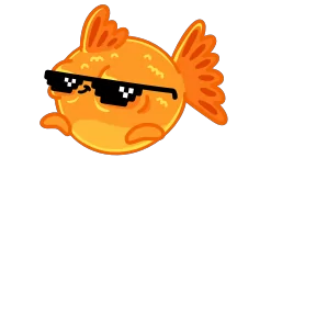 Стикер из набора Золотая рыбка