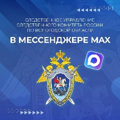 Канал Вологодский Следком в мессенджере MAX — 614 подписчиков